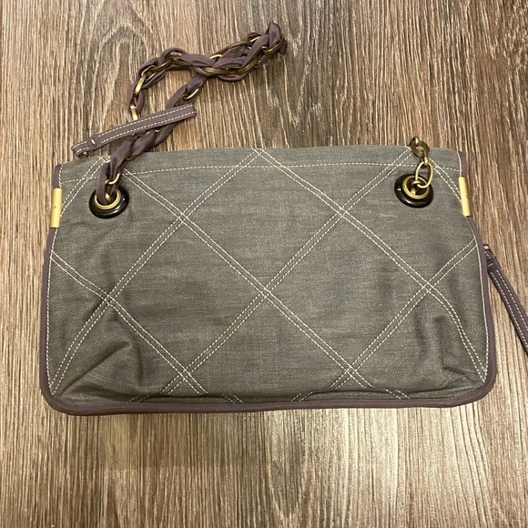 Gray Lanvin ahoulder bag with chain only - Picture 2 of 4